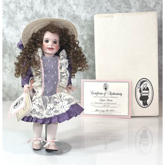 VTG Wendy Lawton Easter Parade PORCELAIN DOLL 9" Melodies & Memories LE #176/250 - Picture 6 of 13